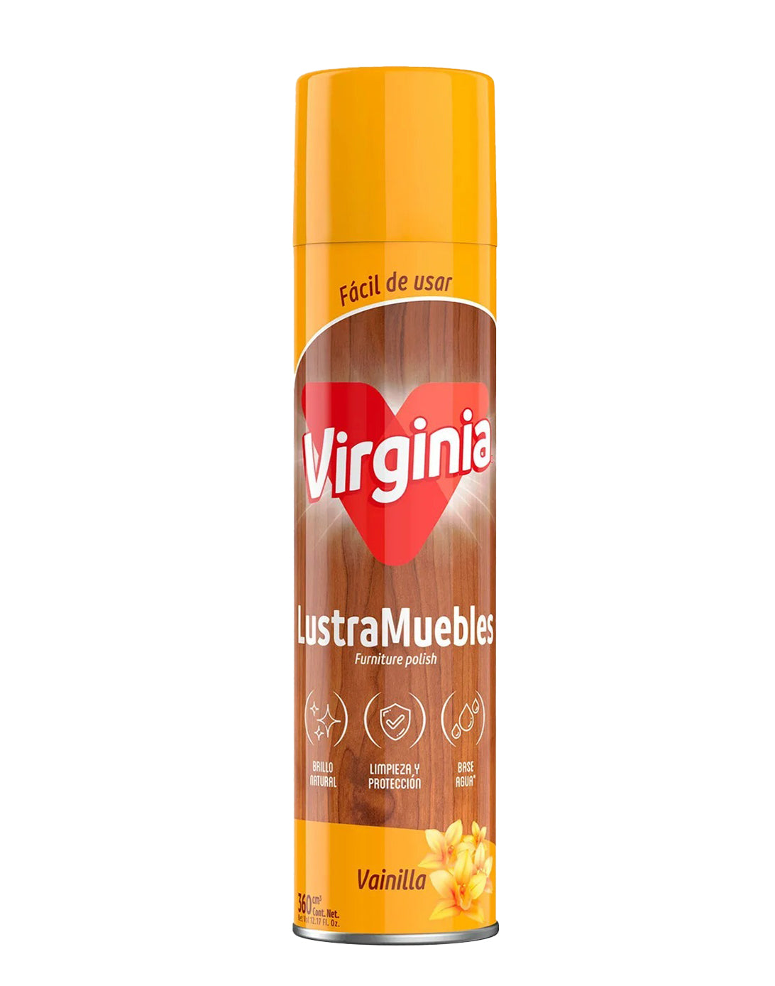 Virginia Lustramuebles Aerosol Aroma Vainilla 360 cc - Puntolimpieza